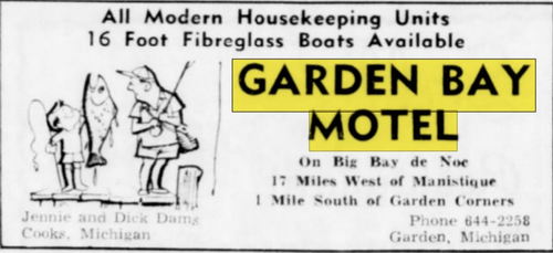 Garden Bay Motel - May 1964 Ad